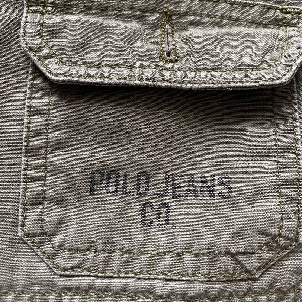 Y2K Polo Jeans Co Ralph Lauren Military Style Army Green Women’s Shorts 6 VTG - Picture 4 of 8